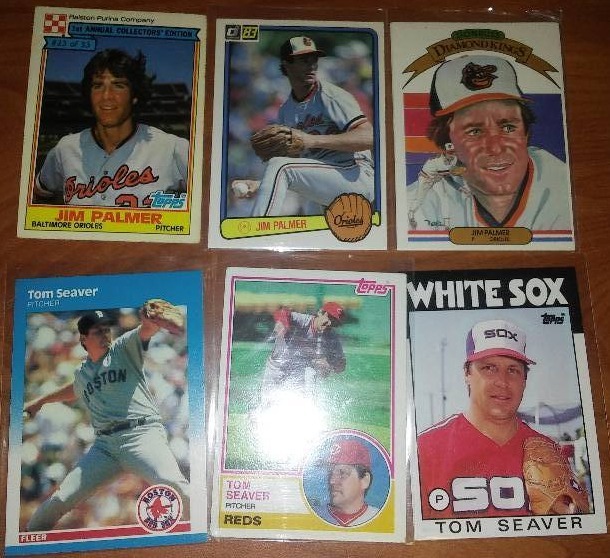 lot 86 image: Tom Seaver and Jim Palmer  6 cards