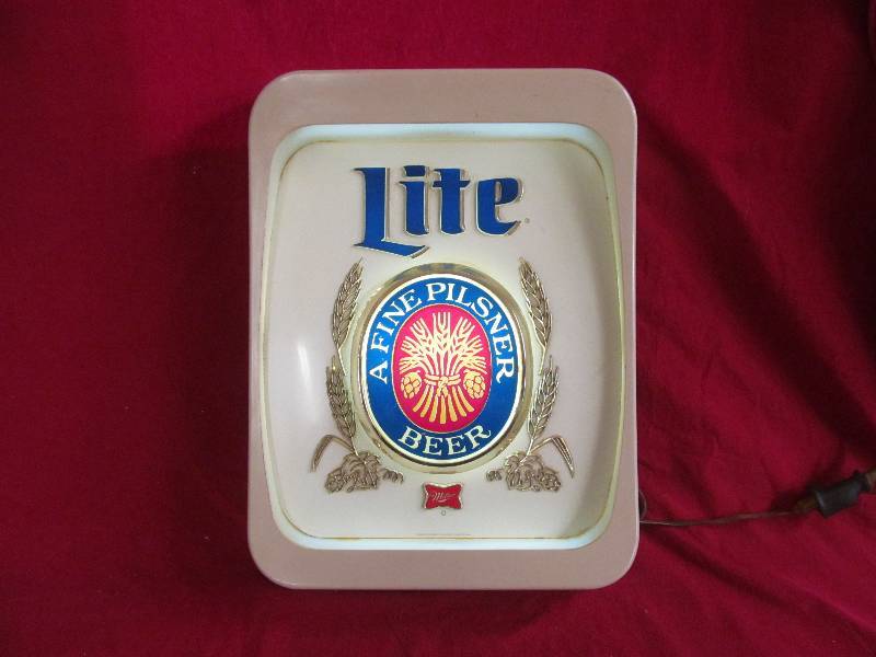 lot 69 image: Vintage Miller Lite