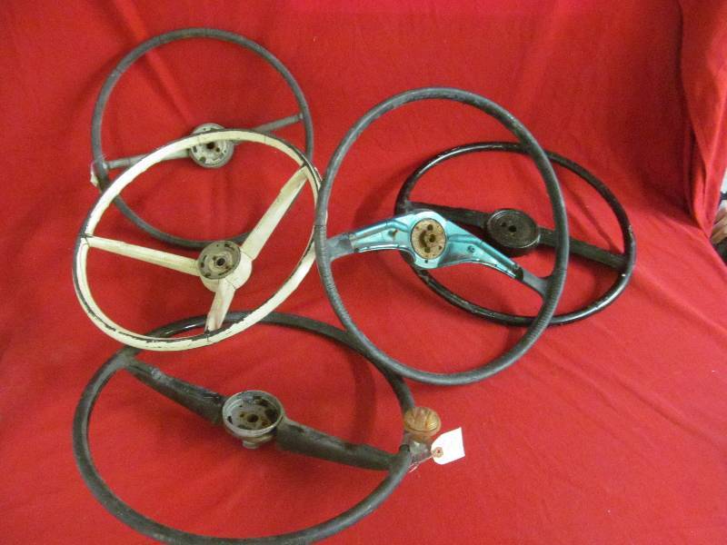 lot 113 image: vintage steering wheels