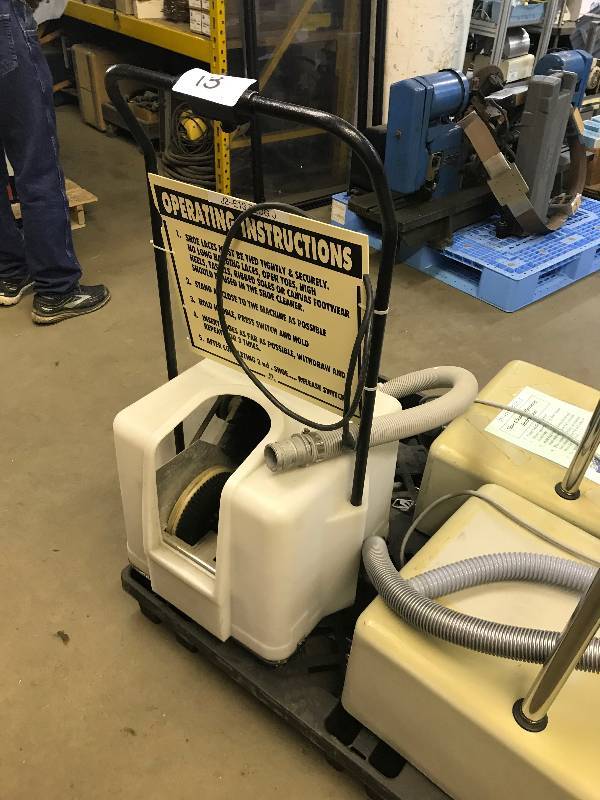 lot 13 image: SHOE  BOOT CLEANING MACHINE