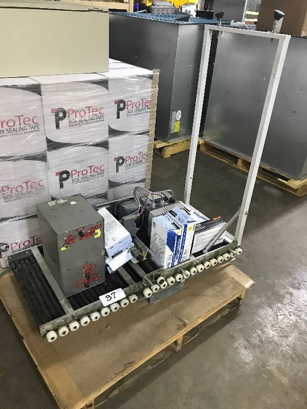 lot 37 image: POWERED CONVEYOR AND MISC. CONTENTS