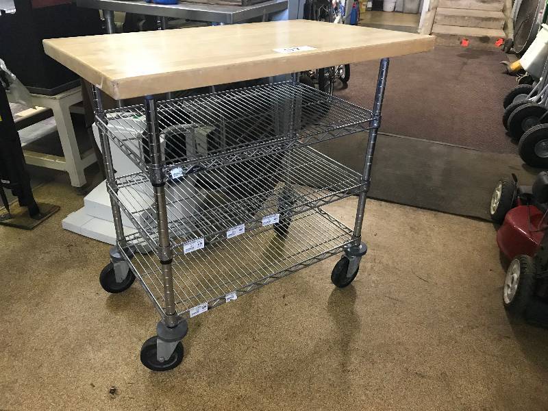 lot 57 image: METRO SHELF CART