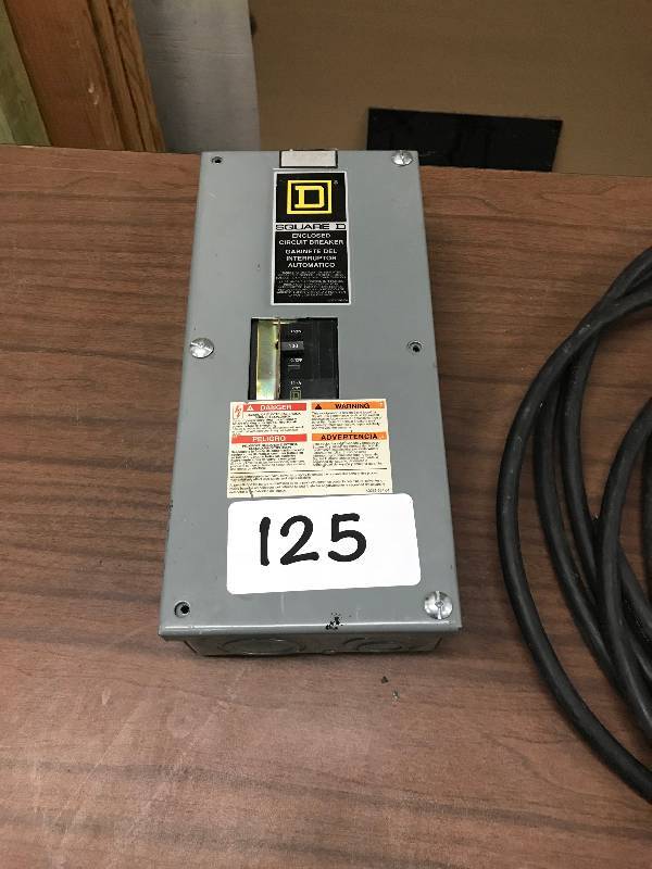 lot 125 image: ELECTRICAL BREAKER BOX