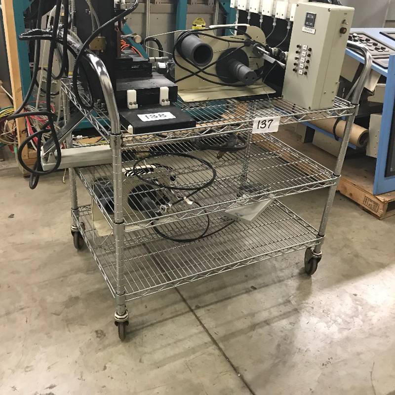 lot 137 image: WIRE RACK CART