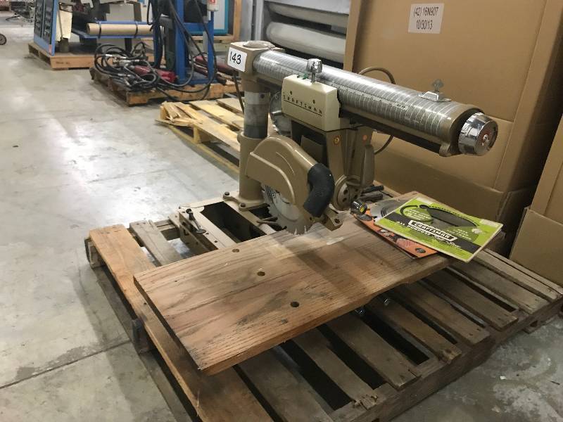 lot 143 image: CRAFTSMAN RADIAL ARM SAW