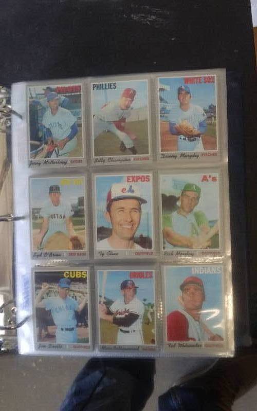 lot 48 image: 1970 & 1971 Topps Baseball Cards 165 Cards 1970, 252 Cards 1971 Some High Numbers Of Each Year