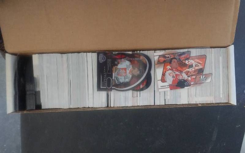 lot 55 image: 700 NASCAR Cards Ex Cond.
