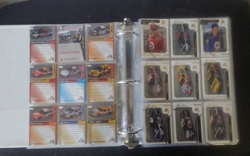 lot 56 image: 400 NASCAR Cards In Album Ex Cond.