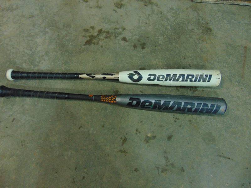(2) DeMarini Composite Baseball Bats
