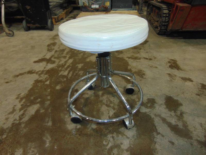 Padded Rolling Stool
