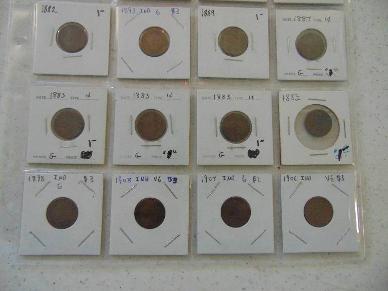 (22) Indian Head Pennies