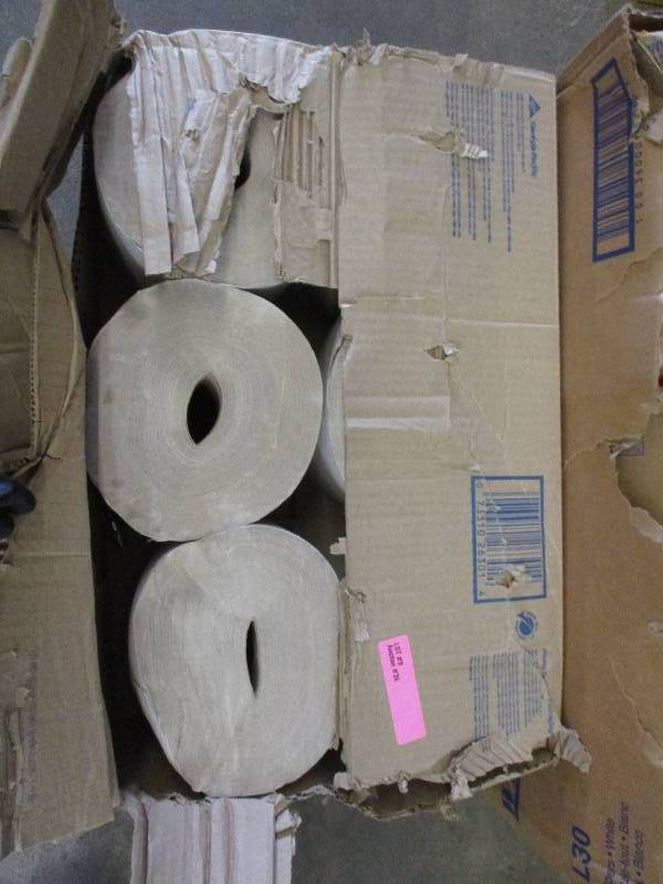 Brown roll towels