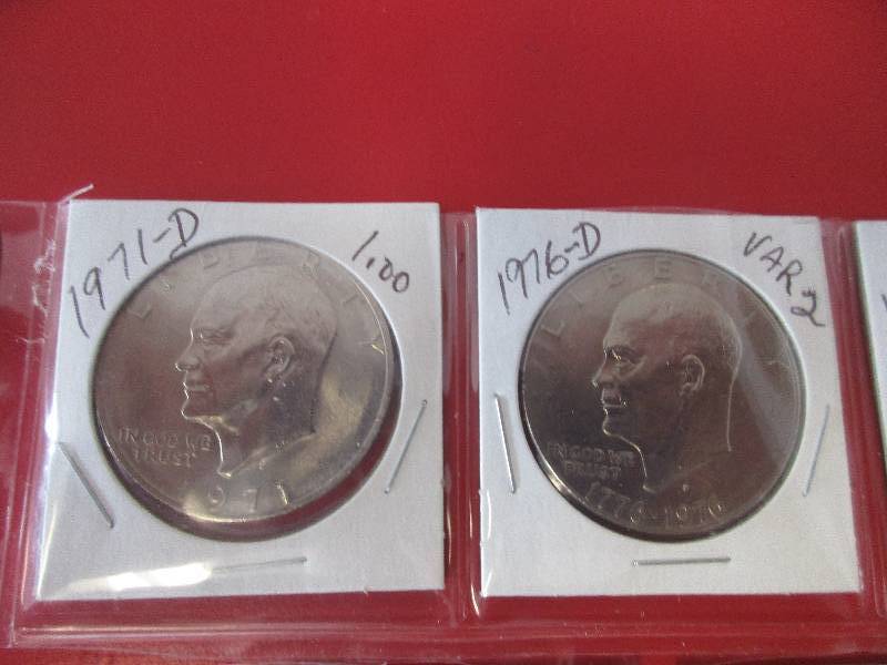 Lot of (7) UNC Eisenhower Dollars