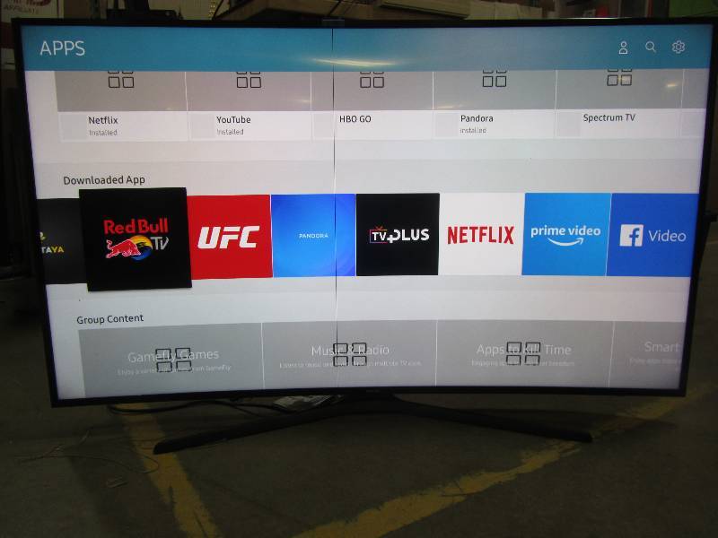 lot 6 image: Samsung MU6500 65 Class LED 2160p 60Hz Internet Enabled Smart 4K Ultra HDTV with Built-In Wi-Fi