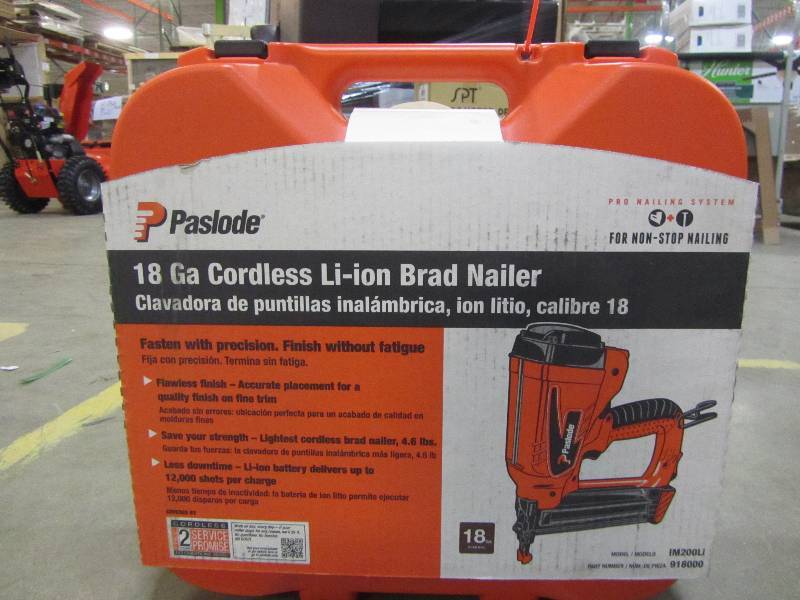 lot 18 image: paslode 18 Gauge Cordless Li-ion Brad Nailer