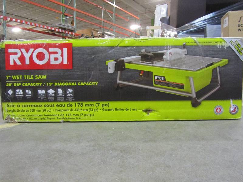 lot 23 image: Ryobi 7 in. Tabletop Tile Saw