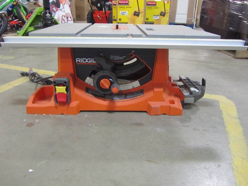 lot 25 image: RIDGID 15 Amp 10 in. Heavy-Duty Portable Table Saw