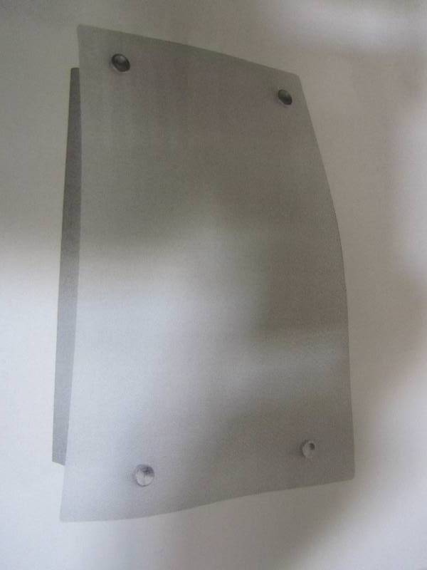 lot 50 image: Ideal 1-Light Satin Nickel Sconce (x2)