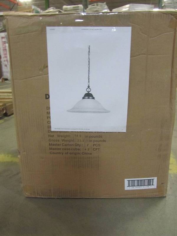 lot 55 image: Design House 517664 Millbridge Swag Light, Oil Rubbed Bronze