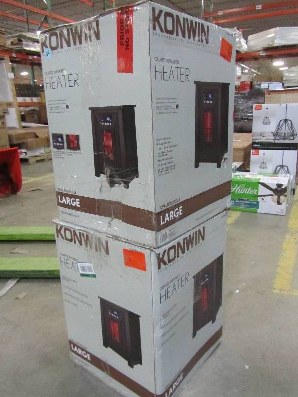 Ningbo Konwin Electrical Appliance GD8215BW-6 Infrared Heater, 1500-Watts  (x2) | MN Home Outlet Auctions Burnsville #38 | K-BID