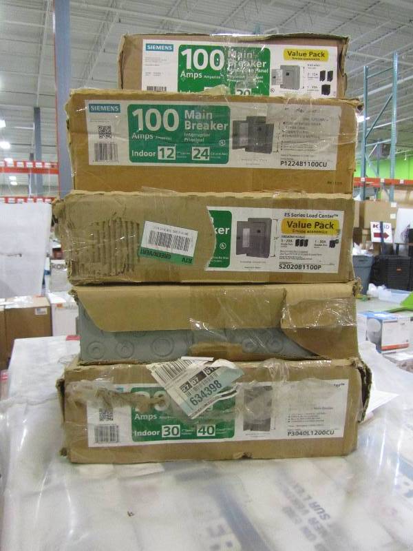 lot 75 image: breaker boxes (X5)