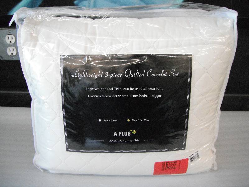 KingCal King Quilted Coverlet Set