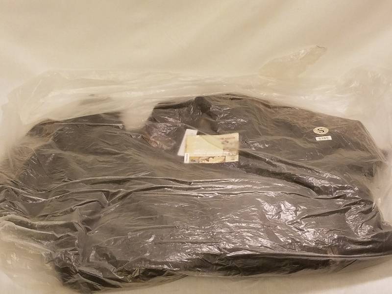 BURKS BAY WOOL AND LEATHER JACKET SMALL