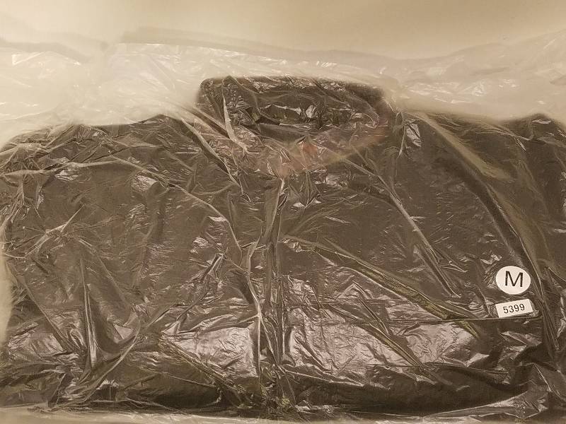 BURKS BAY WOOL AND LEATHER JACKET MEDIUM