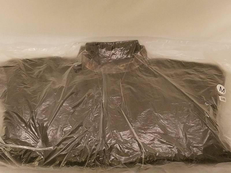 BURKS BAY WOOL AND LEATHER JACKET MEDIUM