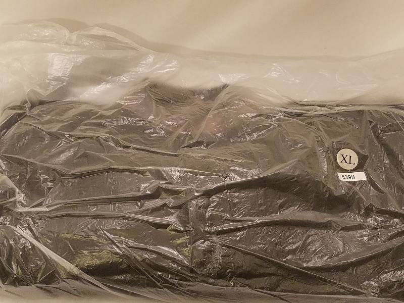 BURKS BAY WOOL AND LEATHER JACKET X-LARGE