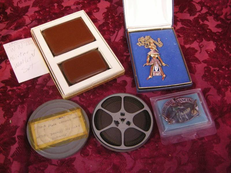 lot 101 image: WWII Wallets, Japan, Disney, Square Dance