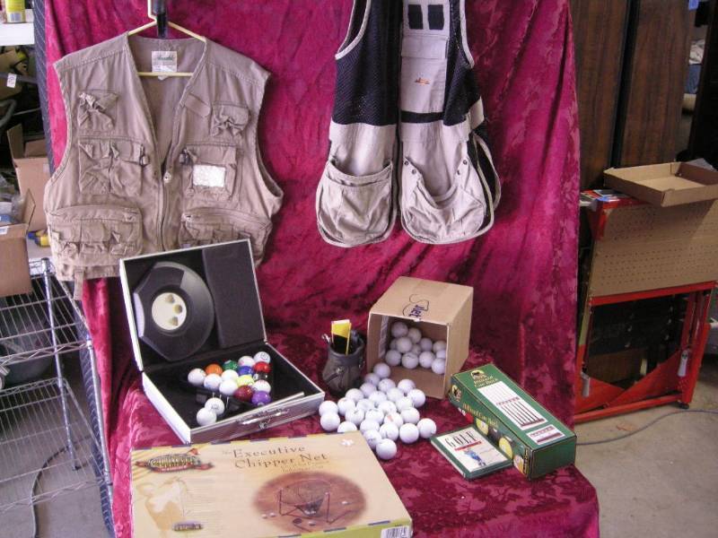 lot 146 image: Golf, Fly Vests, Cue Rack