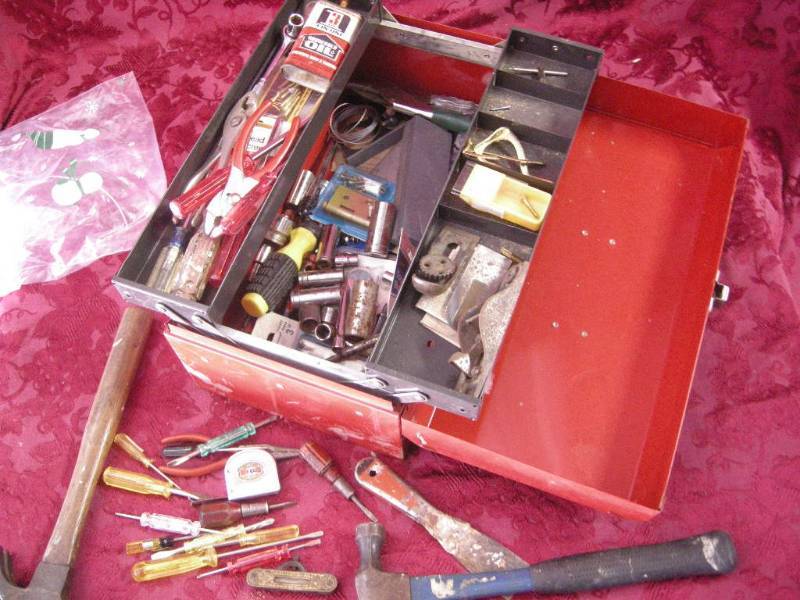 lot 150 image: Tool Box with Tools