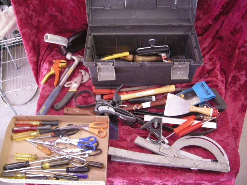 lot 153 image: Toolbox with Tools