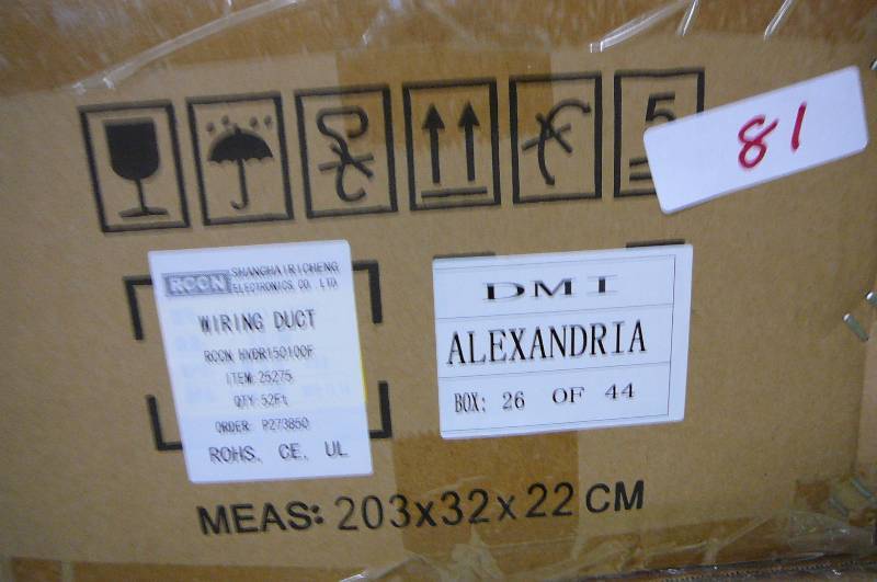 lot 81 image: Wiring Duct RCCN Item 25275 RCCN HVDR150100F 52
