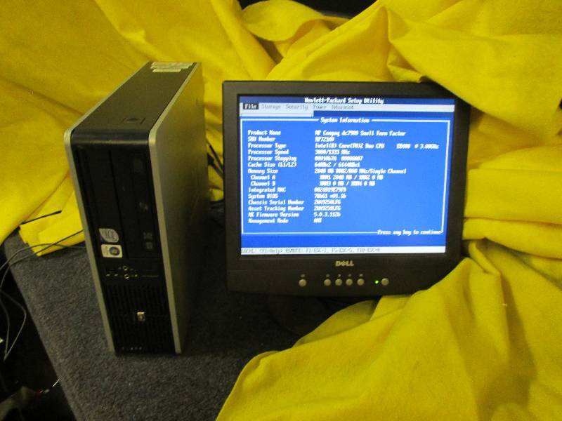 lot 167 image: HP Compaq computer designed for Win...