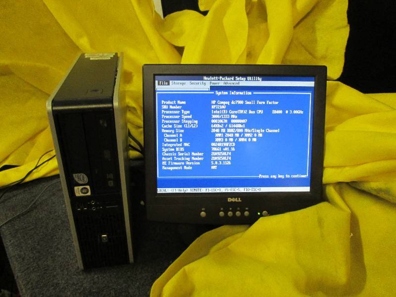 lot 171 image: HP Compaq computer designed for Win...