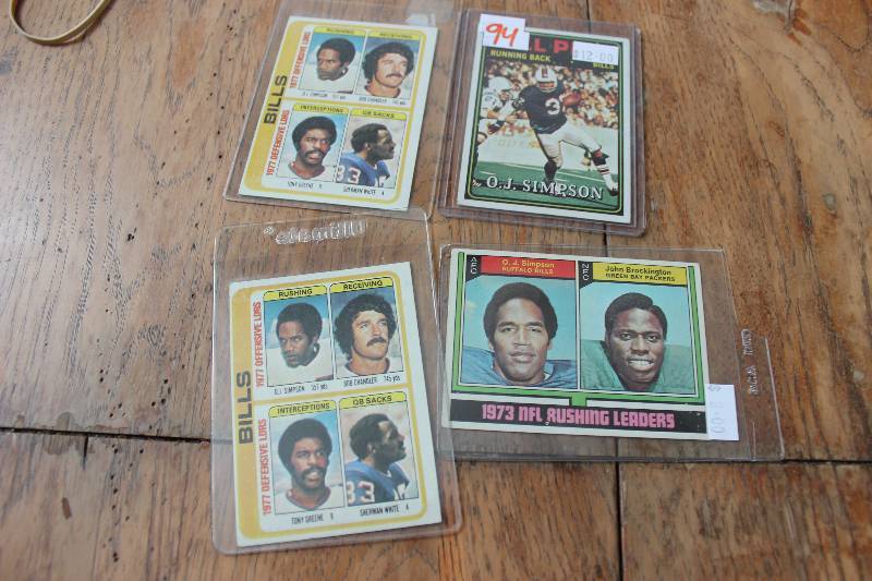 lot 94 image: O.J. Simpson Cards...