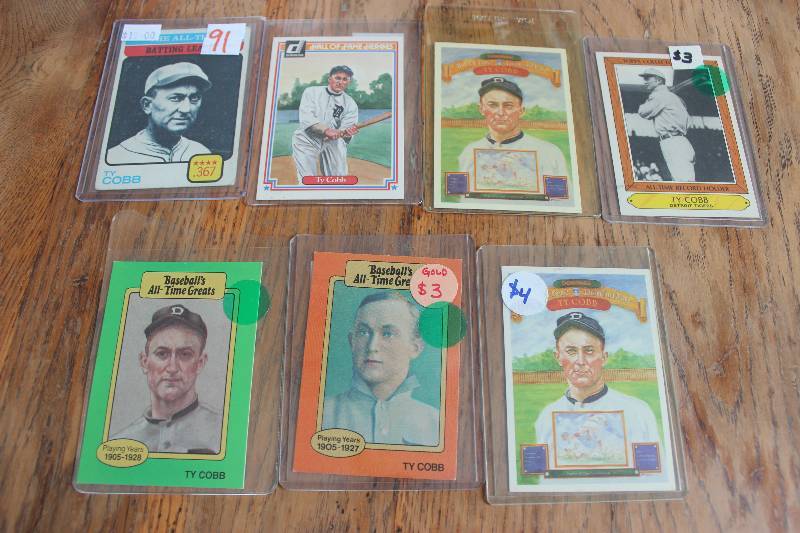 lot 91 image: Lot of Ty Cobbs Cards...