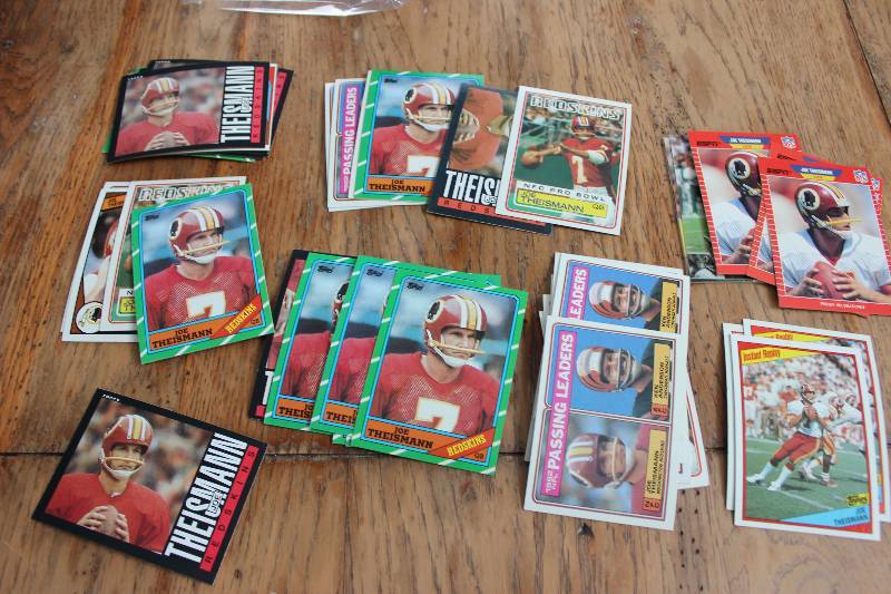 lot 82 image: 40 Joe Theismann Cards...