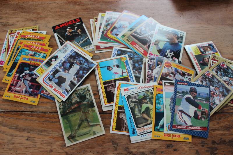 lot 77 image: 50 Reggie Jackson Cards...