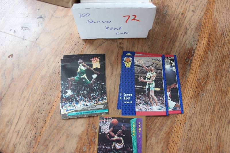 lot 72 image: 100 Shawn Kemp Cards...