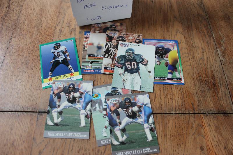 lot 67 image: 100 Mike Singletary Cards...