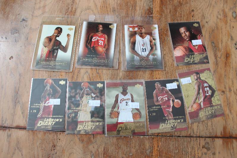 lot 57 image: Lebron James Cards...
