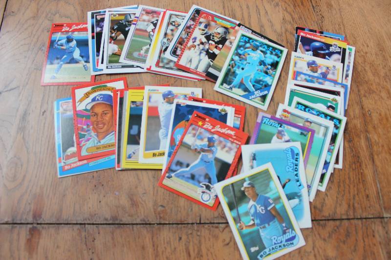 lot 61 image: 50 Bo Jackson Cards...