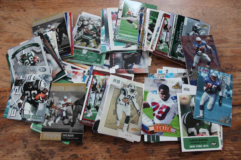 lot 64 image: 100 Curtis Martin Cards...