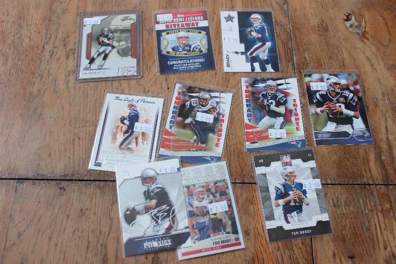 lot 5 image: Tom Brady Cards...