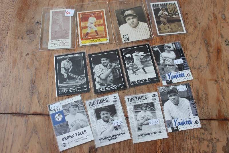 lot 6 image: Babe Ruth Cards...