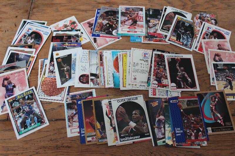 lot 15 image: 100 Clyde Drexler Cards...