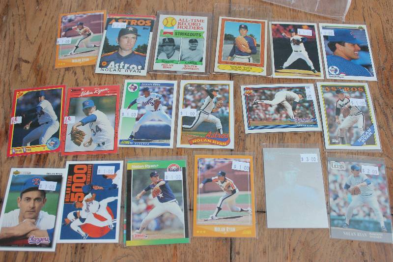 lot 26 image: 20 Nolan Ryan Cards...